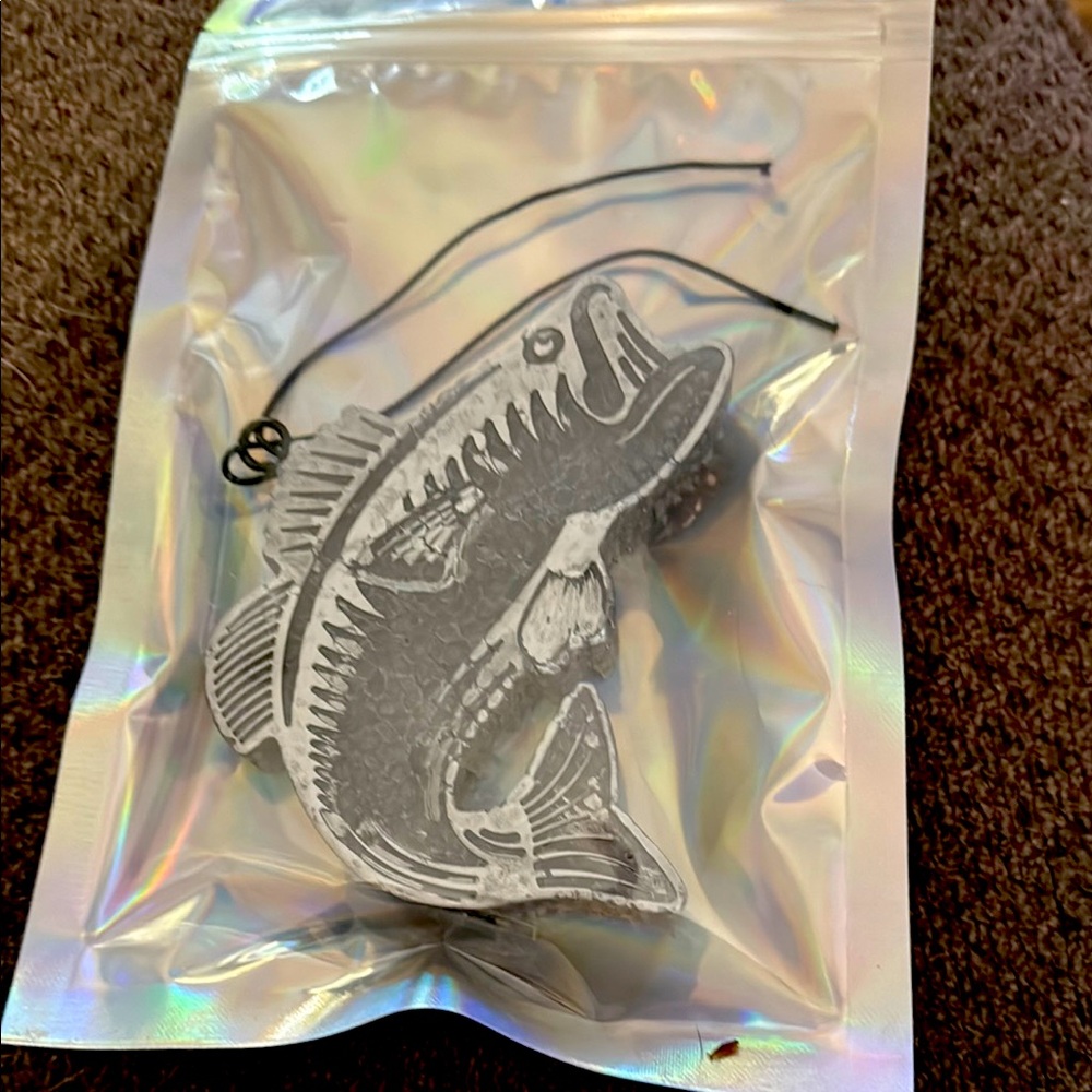 Fish-Shaped Black Ice Freshie